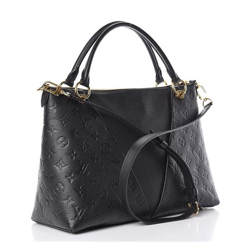 louis vuitton black monogram empreinte v tote mm